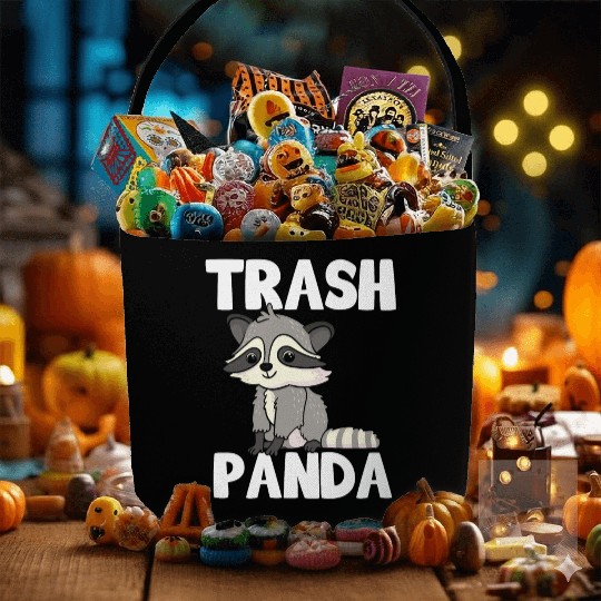 Raccoon Trash Panda Funny Cute Quote Animal Gift Fabric Baskets