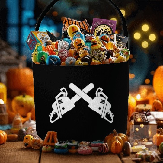 Chainsaw Lumberjack Fabric Baskets