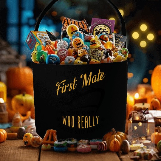 First Mate Cruise Ship Funny Cruising Humor Fabric Baskets