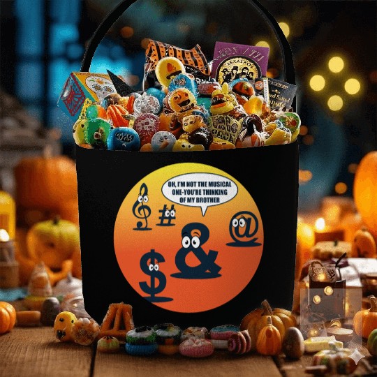 Musician Character Language Funny Song Band Gift Fabric Baskets