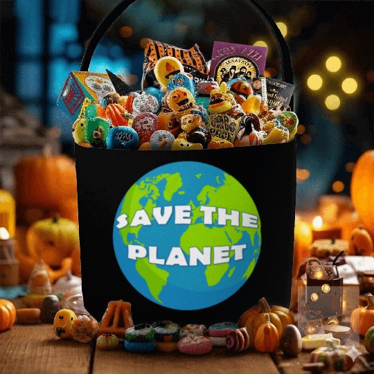 SAVE THE PLANET Fabric Baskets