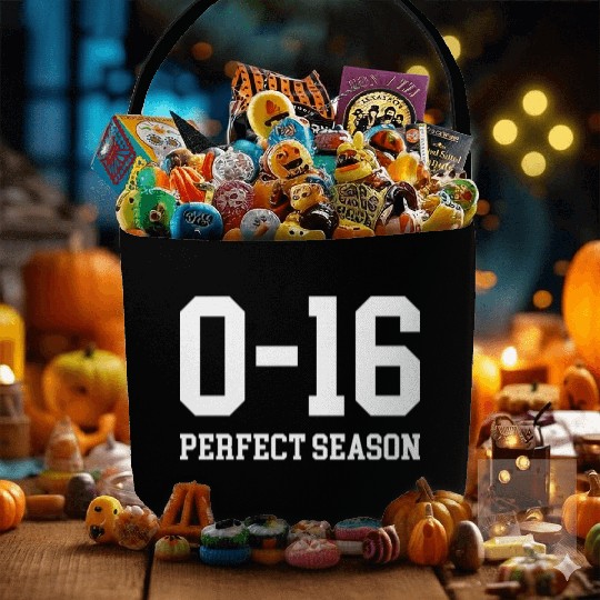 Detroit Lions 0 16 Perfect Season Fabric Baskets