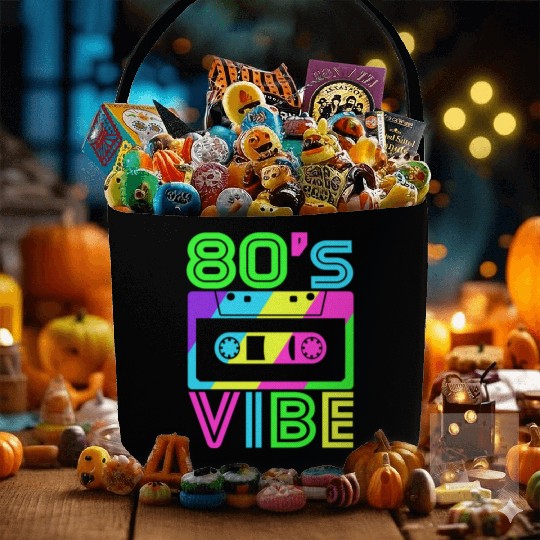 Retro Aesthetic Party Wear - 80s Vibe Fabric Baskets