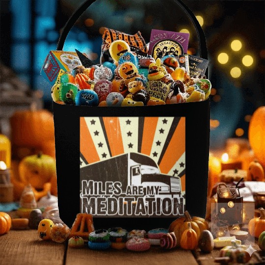 Truck Driver Load Miles Happy Trucker Road Runner Fabric Baskets