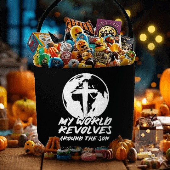 Jesu Christu Catholic Protestant Saying Church Fabric Baskets