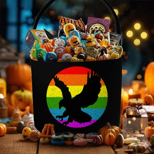 Rainbow Hawk Fabric Baskets