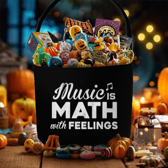 Music is math with feeling Fabric Baskets
