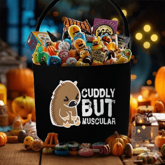 Cuddly But Muscular Wombat Sweet Australia Wild Fabric Baskets