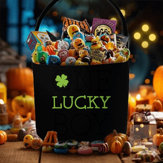 One lucky boy Fabric Baskets