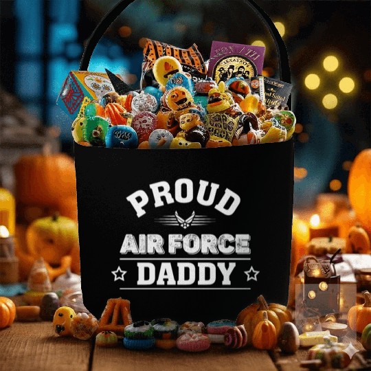 Proud Air Force Daddy Fabric Baskets,Air Force Fabric Baskets.