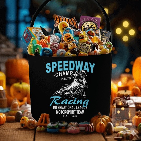 Motorcycle Speedway Racing Fabric Baskets