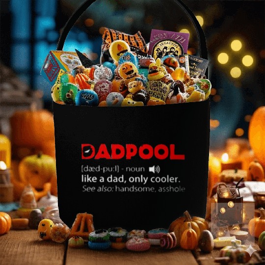 Deadpool dadpool definition meaning like a dad onl Fabric Baskets