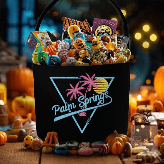 Palm Springs Vintage Retro 1975 Fabric Baskets