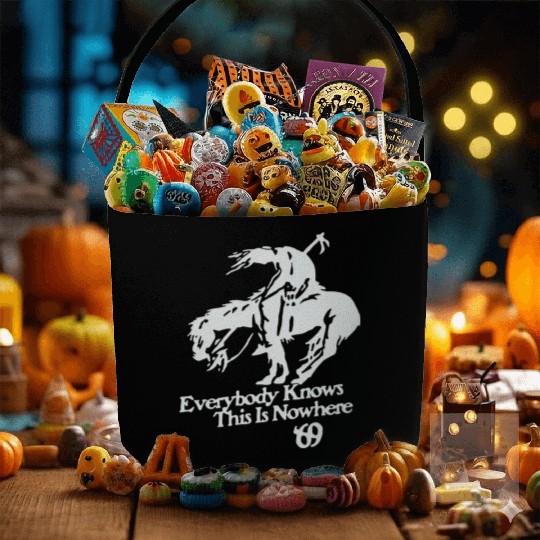 Neil Young And Crazy Horse Rock End Of The Trail H Fabric Baskets