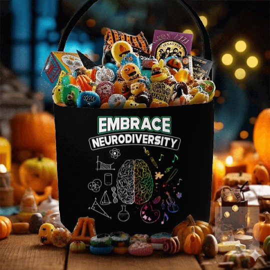 Embrace Neurodiversity Brain Voice Fabric Baskets