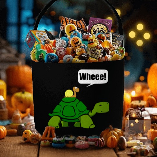 Snail Turtle Ride Cartoon Funny Fabric Baskets