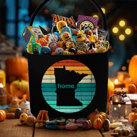 Unique Vintage Retro Style Home State Minnesota - Fabric Baskets