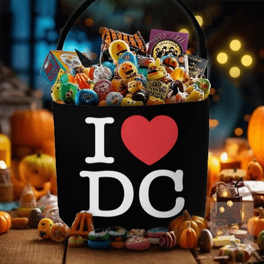 I Heart Dc Love District Of Columbia Fabric Baskets Fabric Baskets S