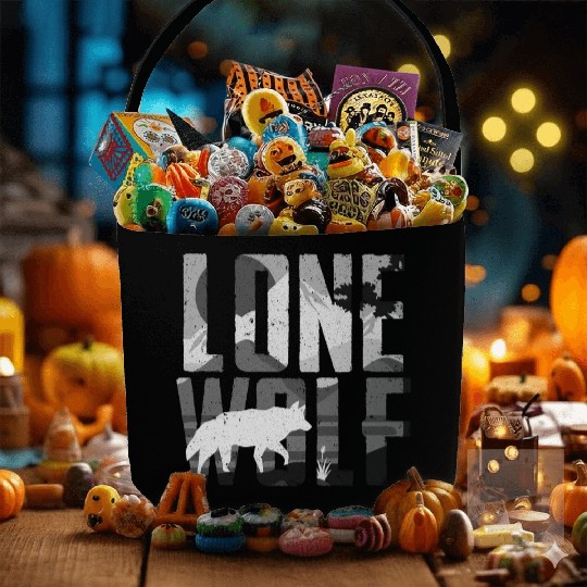 Lone Wolf Gift Fabric Baskets