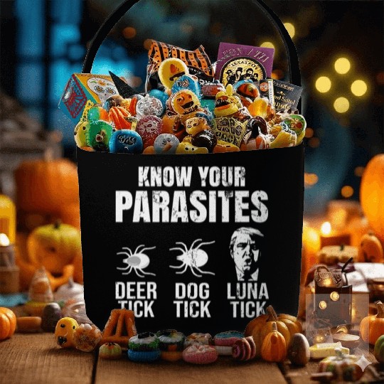 Know Your Lunatic- Funny Anti Trump Fabric Baskets