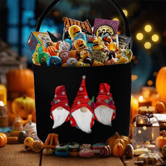 Christmas Gnomes Fabric Baskets