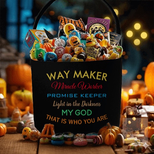 Way Maker miracle worker promise keeper light Fabric Baskets