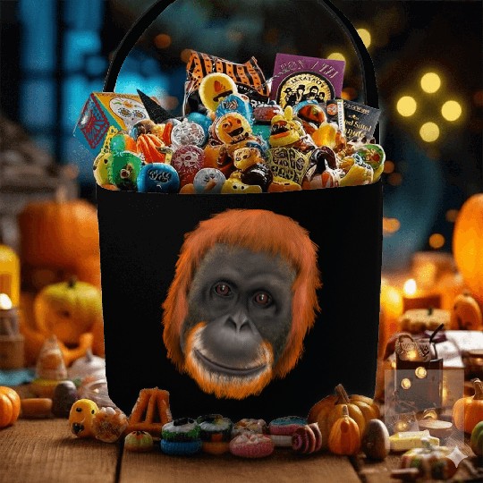 Orang-Utan Monkey Ape Fabric Baskets