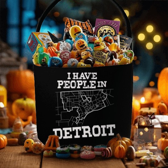 Michigan Is Home I Have People In Detroit Fabric Baskets