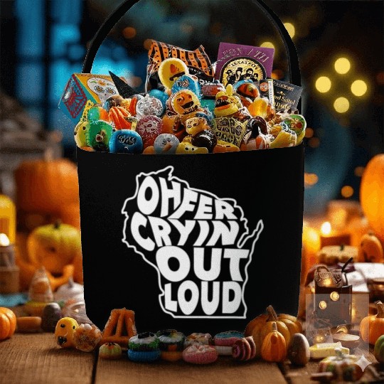 Oh Fer Cryin Out Loud Wisconsin Fabric Baskets