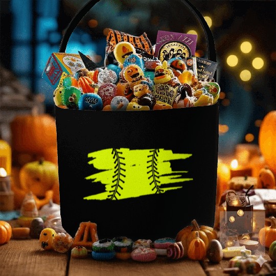 Softball Catcher Baseball Pitcher Bat Ball Player Fabric Baskets