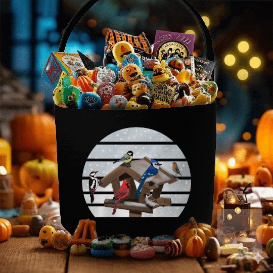 Birds Bird House Cardinal Blue Jay Robin Sparrow Fabric Baskets