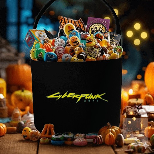 best selling CybERPuNK 2077 Fabric Baskets,free hugs shi
