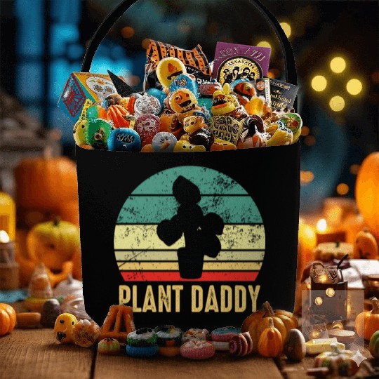 Plant Daddy Funny Gardening Houseplants Fabric Baskets