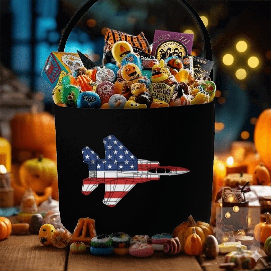 F-15 Eagle Fighter Jet Airplane American Flag F15l Fabric Baskets