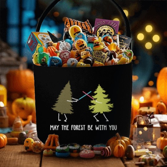 May the forest be with you Fabric Baskets