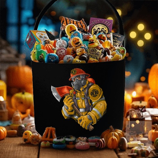 firefighter fire brigade fire station blueish use Fabric Baskets