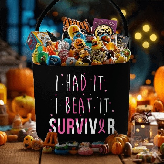 Breast Cancer Survivor I Had It I Beat It Fabric Baskets