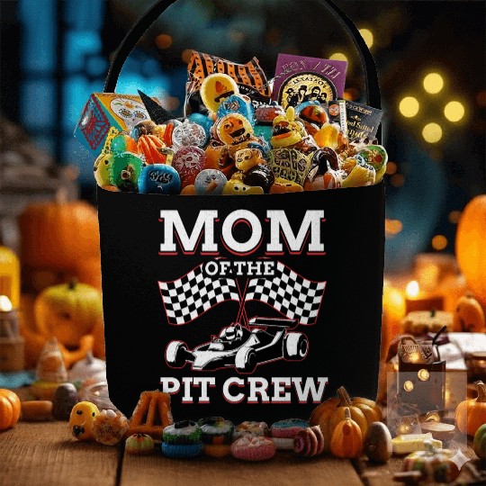 Mom Of Pit Crew Race Car Racing Fabric Baskets