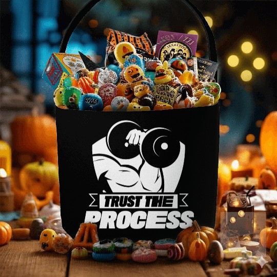 Trust The Process Gym Motivation Fitness Workout Fabric Baskets