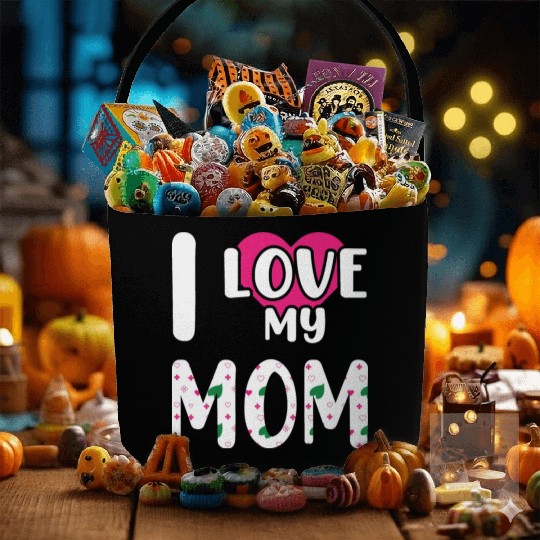 I love My Mom / I Love My Mommy/ I Love My Mother Fabric Baskets