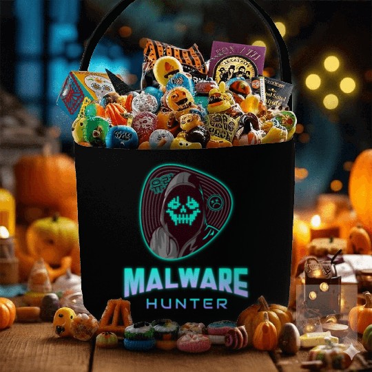 Cyber Security - Malware Hunter Neon 2 Fabric Baskets