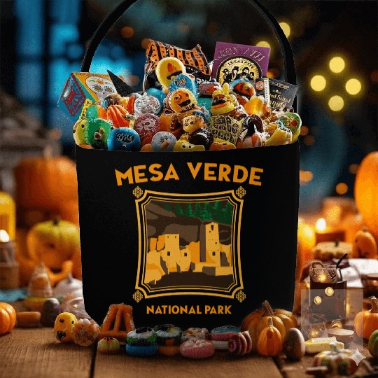 Mesa Verde National Park Novelty Graphic Design Fabric Baskets