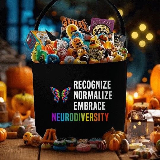 Recognize Embrace Neurodiversity Fabric Baskets
