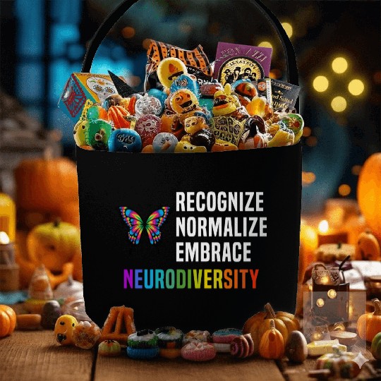 Recognize Embrace Neurodiversity Fabric Baskets