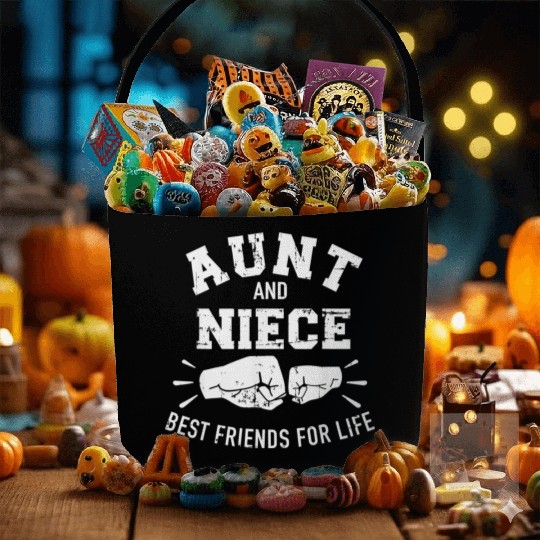Aunt and niece friends for life Fabric Baskets
