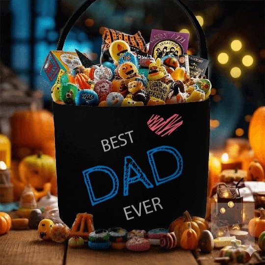 Happy Father's day ( Best Dad Ever ) Fabric Baskets