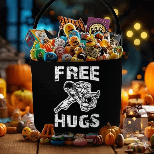 Funny Free Hugs Jiu Jitsu BJJ Choke MMA Gear Fabric Baskets