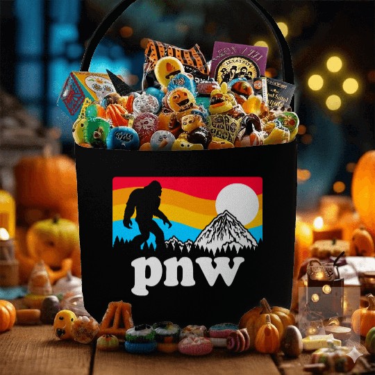 PNW Pacific Northwest Bigfoot Fabric Baskets