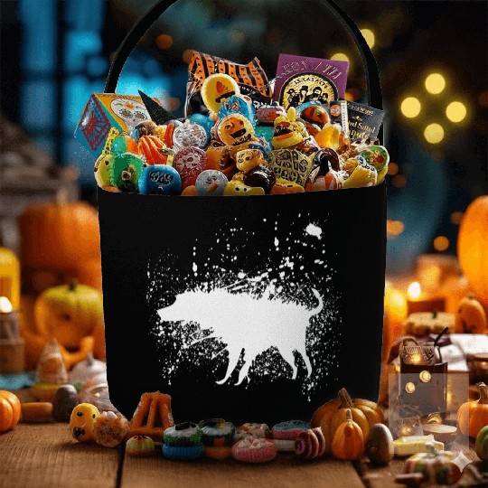 Banksy Splash Dog Fabric Baskets