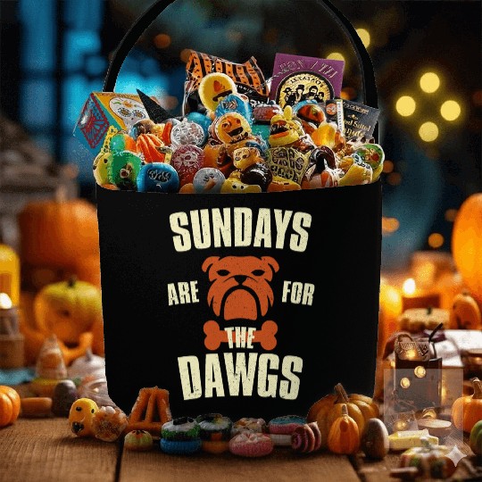 Sundays are for the dogs Cleveland Ohio Fabric Baskets